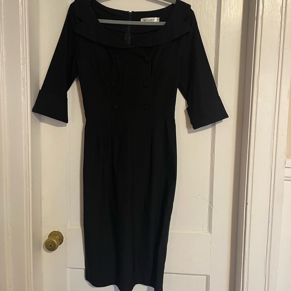 NWOT Muxxon brand new dress never been worn. Classic off the shoulder look